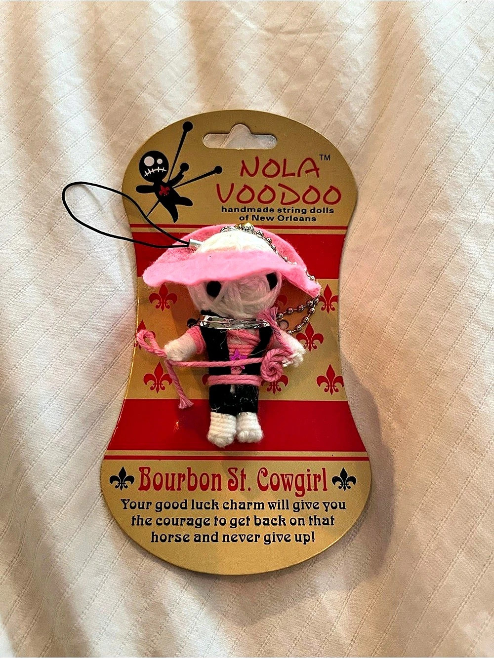 Nola Voodoo Bourbon St. Cowgirl Luvky Charm  Pink & Black Doll NWT